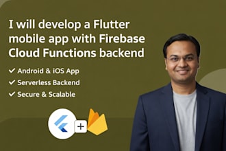 create flutter android, ios apps with cloud functions