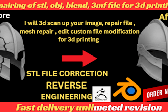 repair and fix your stl files for 3d printing