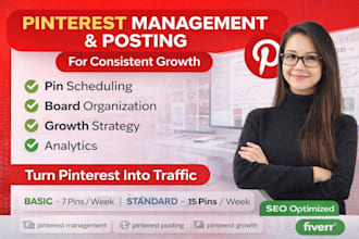 be your pinterest marketing manager to grow your business