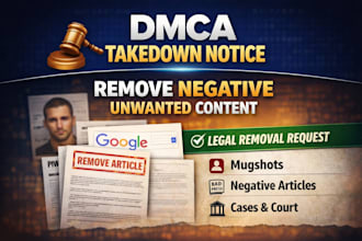 delete leaked, defamatory, or negative content from google search under dmca