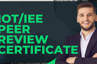 provide article peer review aligned with eb1 criteria, including ieee invitation