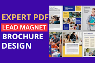 design unique PDF, lead magnet, ebook and brochure