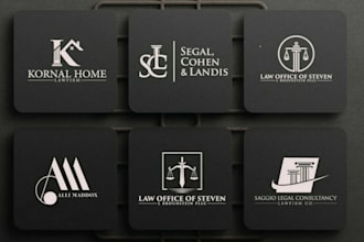 do law, lawyer, legal, attorney and law firm logo design