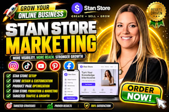 do stan store setup stan store promotion stan  store design stan store marketing