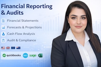 do financial reporting, income statements, audits,  cashflow