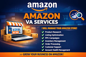 be your expert amazon virtual assistant for USA marketplace