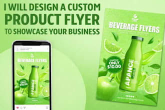 design a professional product flyer to promote your business