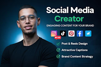 be your professional social media creator, design engaging content
