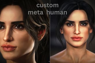 create aaa quality metahuman and 3d game characters for unreal engine 5, mocap,