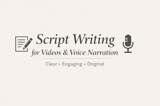 write clear and engaging scripts for video content