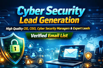 deliver cybersecurity leads with cio and ciso email list