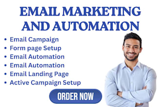 do active campaign, active email landing page and email automation