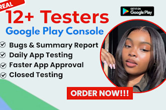 provide 12 testers 20 testers mobile app testing 12 testers closed testing