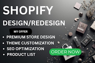 shopify store design, shopify dropshipping store and shopify expert