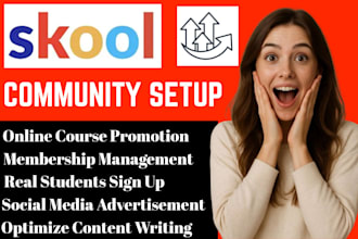 build skool community, setup online course membership site, onboarding growth