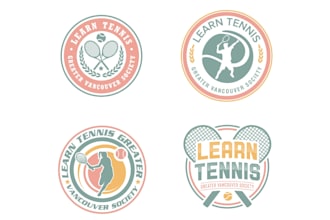 design luxury tennis logo with unlimited revisions