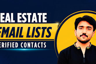 research verified real estate email lists for agents and businesses