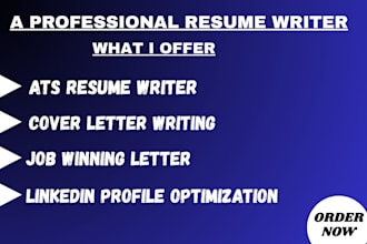 create a professional resume optimized for ats systems