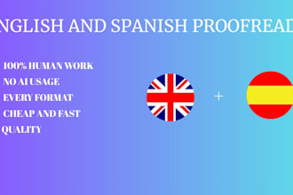 proofreading any kind of work