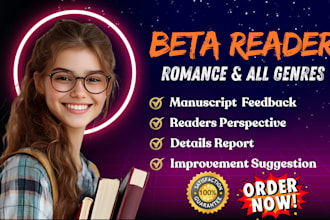 beta read and critique your fiction with honest, constructive feedback