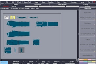 create sewing patterns in dxf, PDF, and a4 format