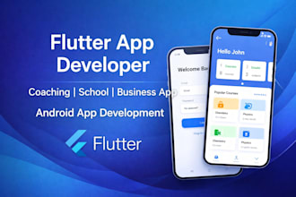 develop coaching school or business app using flutter
