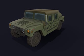 retopo military vehicle,game asset,uv mapping,3d wheel,car render,zmodeler brush