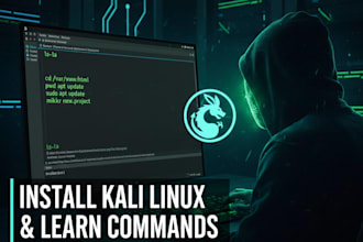 teach you how to install kali linux and master basic commands
