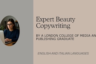 write luxury beauty and skincare copywriting for your brand