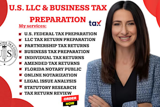 do US tax return llc tax form us tax preparation 1120 5472 1040  as cpa