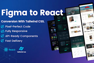 convert figma to react website