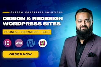 create a wordpress business website