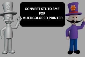 convert mesh stl to colored 3mf for bambu studio multicolor printing