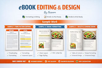 do professional book and ebook formatting editing and proofreading