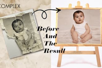 do professional old photo restoration and repair damaged photos