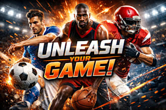 design sports poster, business banner, funeral banner