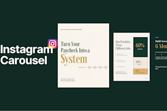 design instagram carousel for your finance content