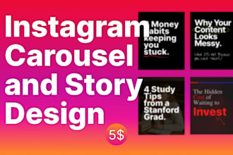 design instagram carousel for your finance content