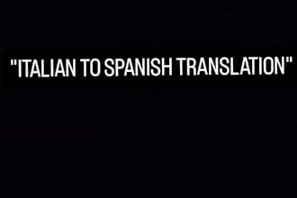 translate italian to spanish manually