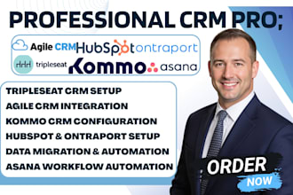 tripleseat crm kommo asana data migration agile hubspot ontraport sales workflow