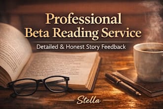 professional beta reading with detailed story feedback