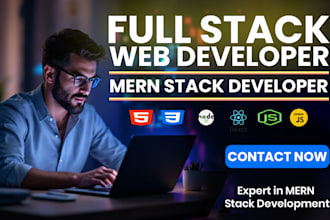 be mern stack developer web app development as full stack web developer
