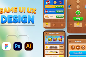 design game creatives and UI design for mobile