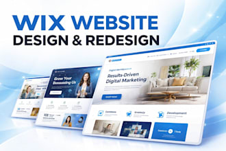 design or redesign a professional wix website
