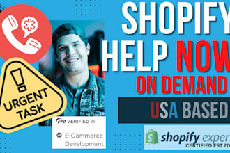 urgently help with shopify tasks and questions