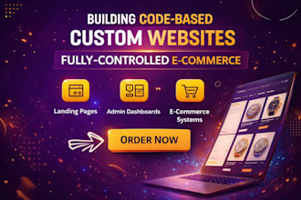 custom ecommerce website with admin panel