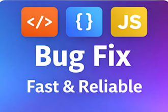 fix html css and javascript bugs or errors