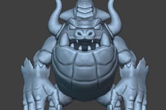 3d, sculpt, character, creature, high quality