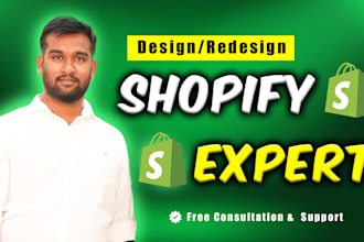 create a professional shopify ecommerce website as expert