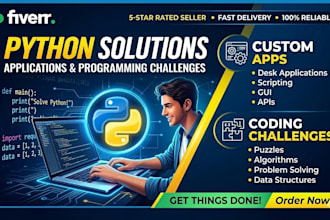 develop python applications and programming challenges